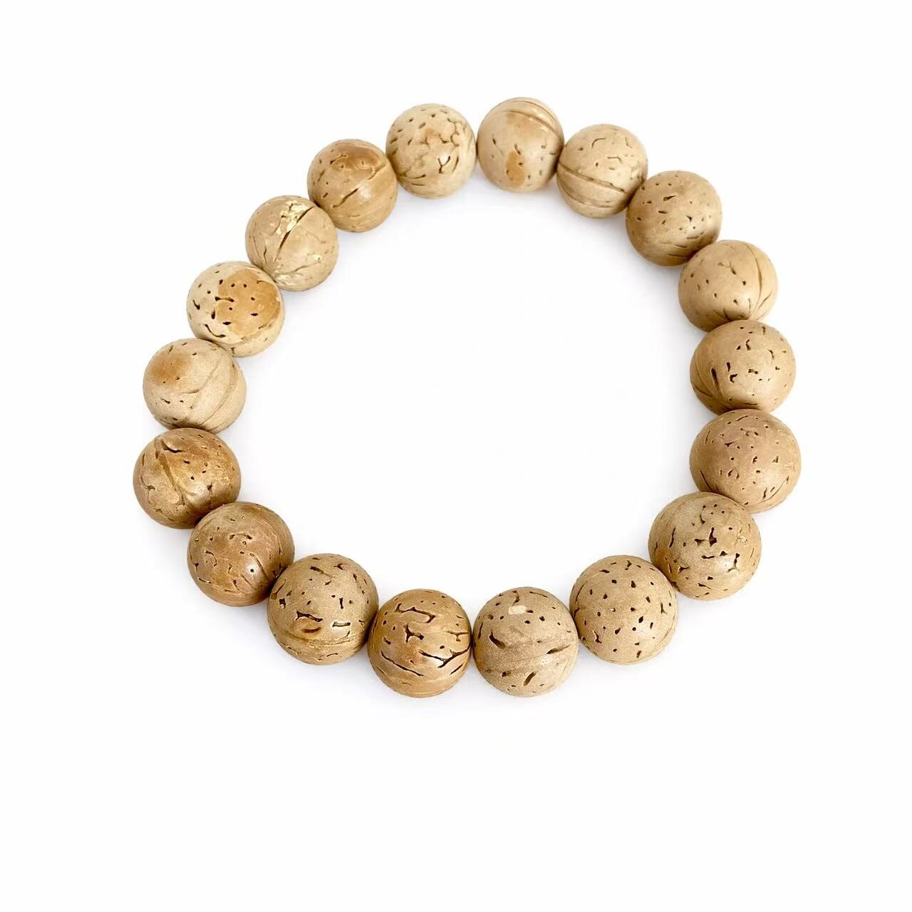 BR-022 walnut texture beaded bracelet photo 6