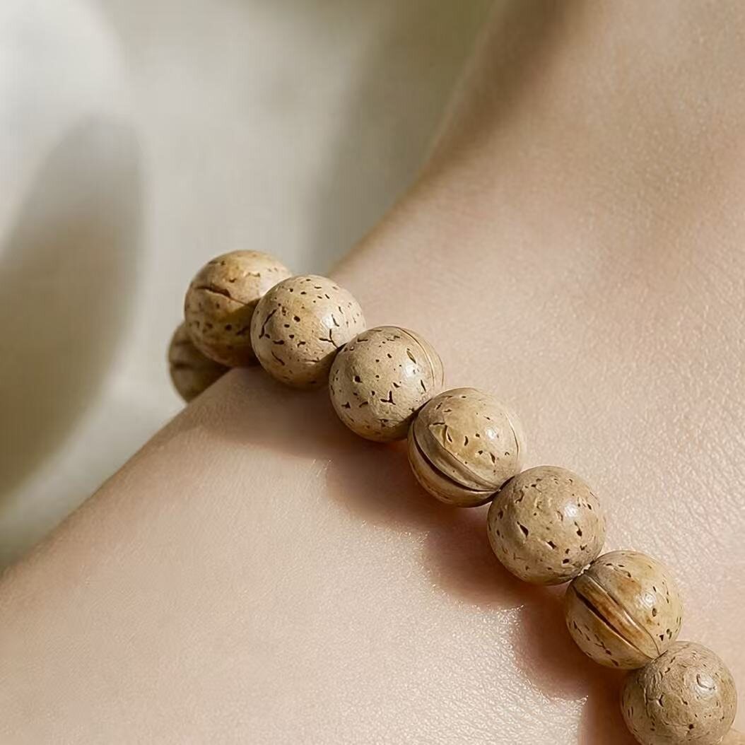 BR-024 walnut texture beaded bracelet photo 4