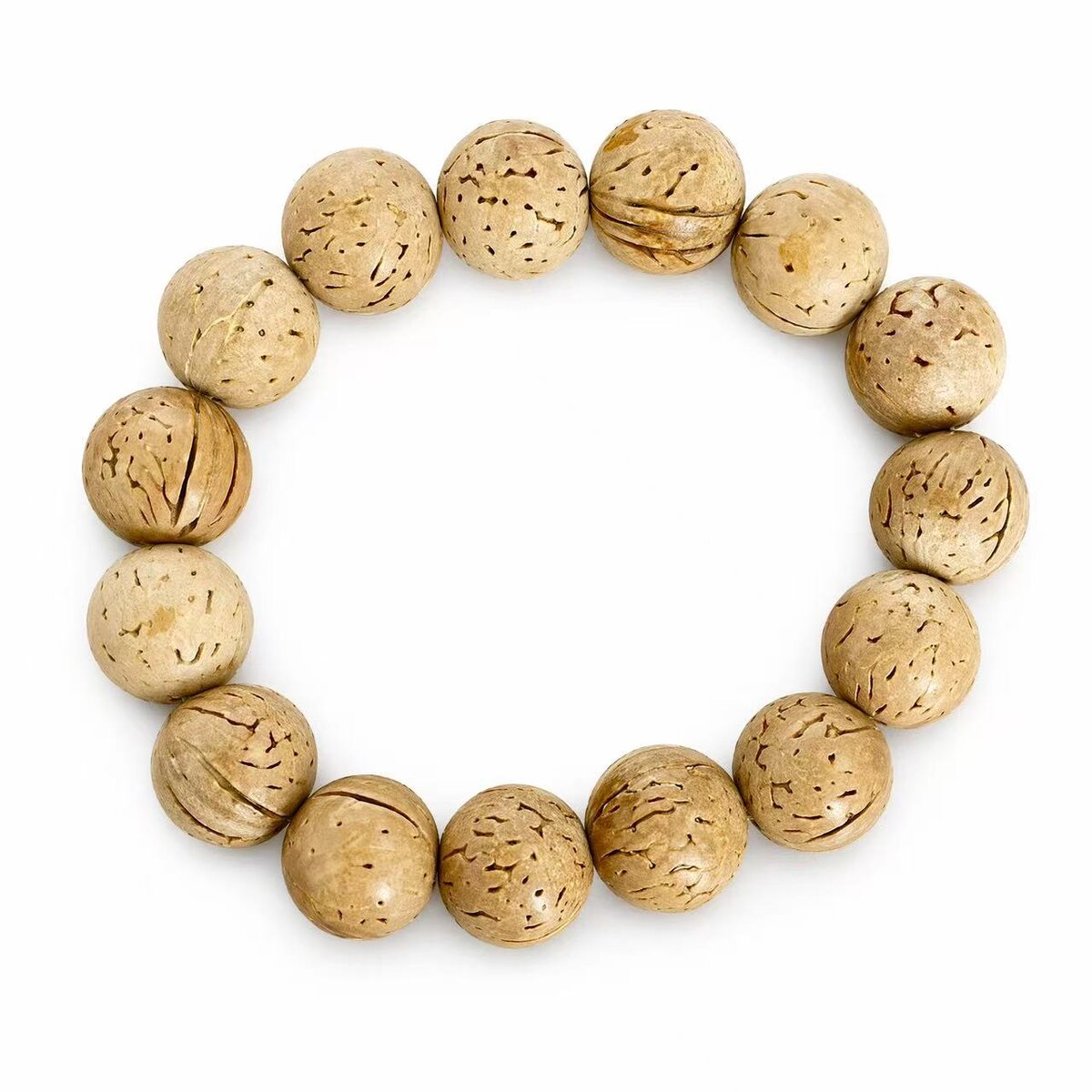 BR-024 walnut texture beaded bracelet photo 6