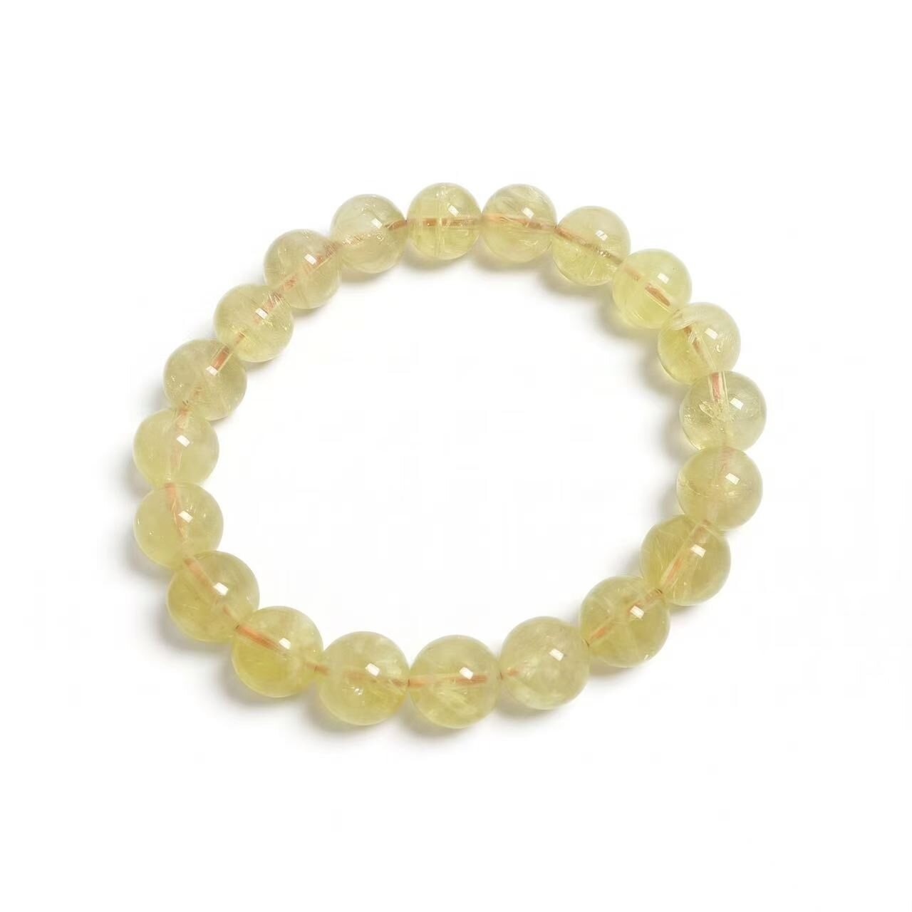 BR-030 yellow tower crystal beaded bracelet photo 6